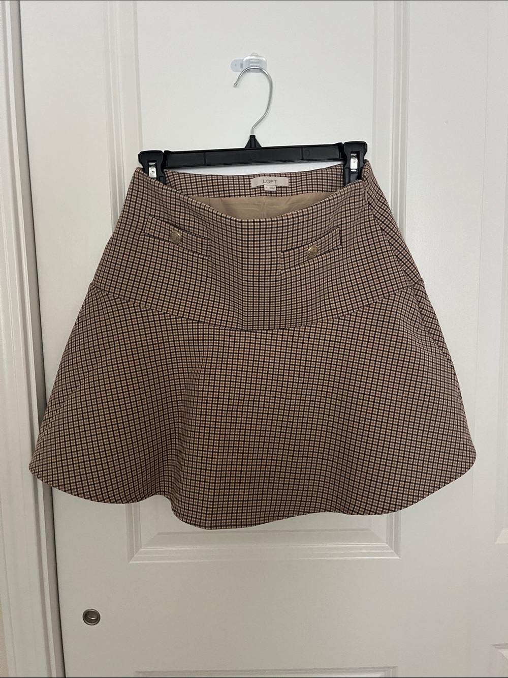 Loft plaid skirt